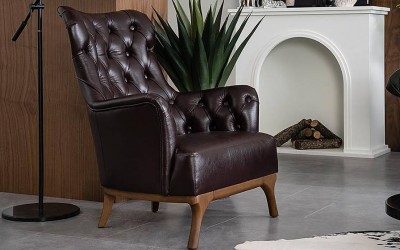 Opera Gerçek Deri Berjer