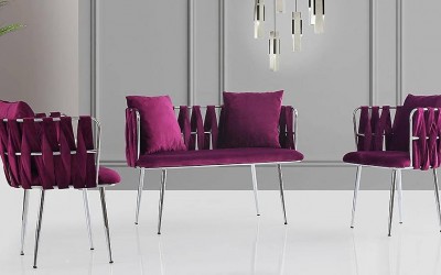 Çınar Mor Çay Seti Koltuk 3