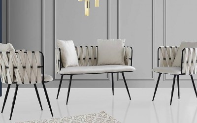 Çınar Krem Çay Seti Koltuk 5