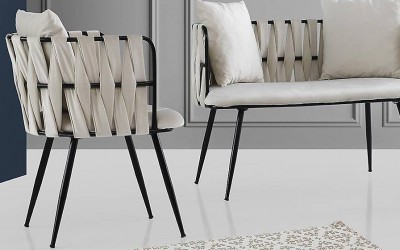 Çınar Krem Çay Seti Koltuk 5