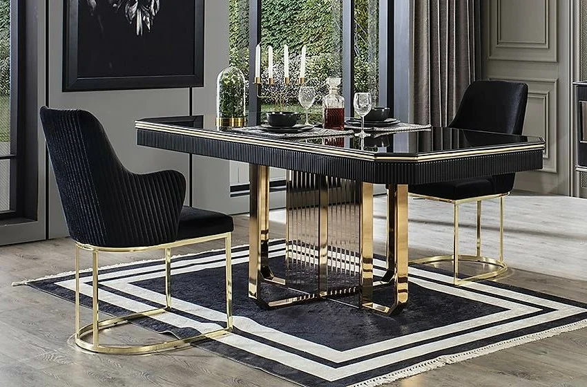 Gucci Luxury Siyah Yemek Odası Gucci Luxury Siyah Yemek Odası