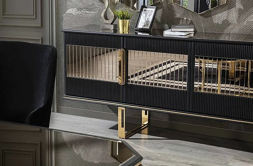 Gucci Luxury Siyah Yemek Odası Gucci Luxury Siyah Yemek Odası