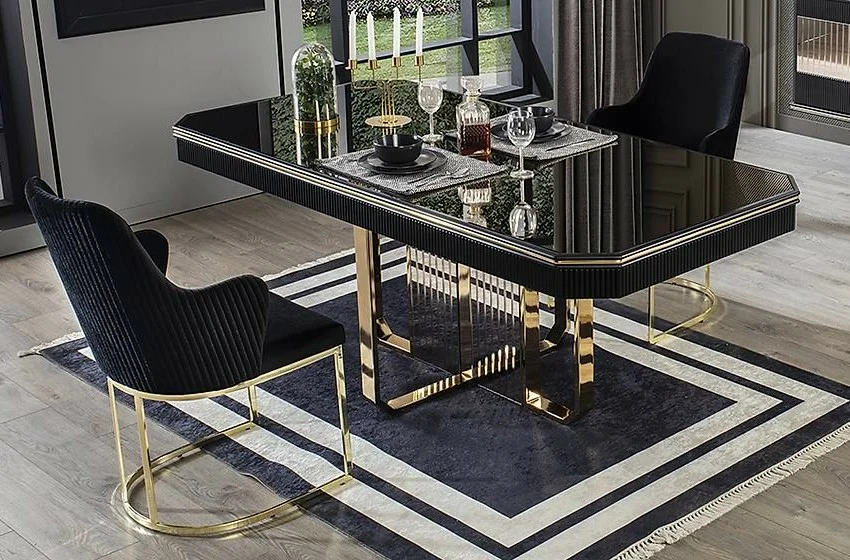 Gucci Luxury Siyah Yemek Odası Gucci Luxury Siyah Yemek Odası