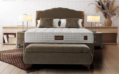 Madlen Yatak Seti Baza + Başlık + Yatak