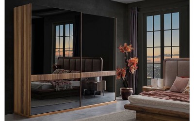 Tokyo Ahşap Sürgülü Gardrop