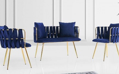 Çınar Mavi Çay Seti Koltuk 4