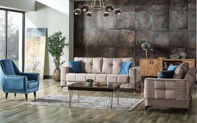 Elfida Oturma Grubu Metal Kasa