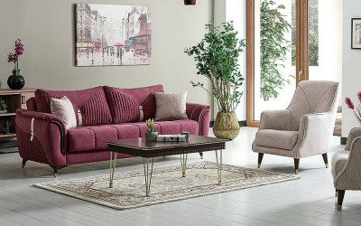 Atlanta Oturma Grubu Metal Kasa