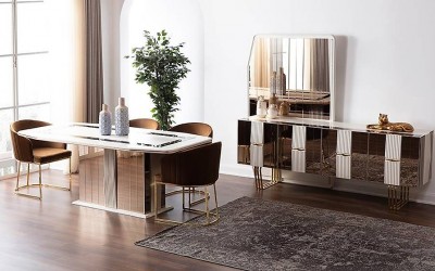 Soho Ekru - Gold Yemek Odası Soho Ekru - Gold Yemek Odası