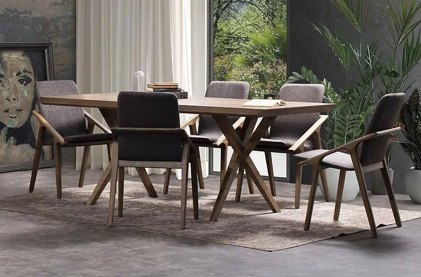 Naturel Ahşap Yemek Odası