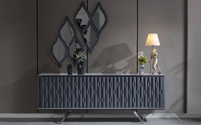 Lüxs Yaprak Antrasit Konsol