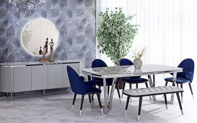 Tesla New Mermer Yemek Odası  Tesla New Mermer Yemek Odası