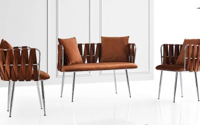 Çınar Turuncu Çay Seti Koltuk 10