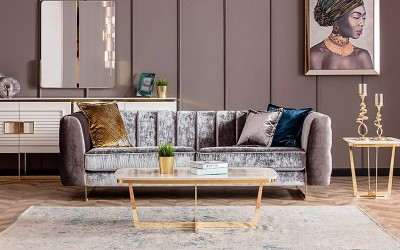 Gloria Luxury Üçlü Kanepe