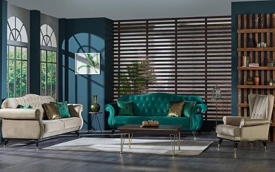 Vezir Lüxs Salon Takımı Metal Kasa