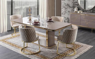 Gucci Luxury Yemek Masası Takımı Gucci Luxury Yemek Masası Takımı