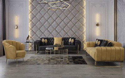 Oscar Silver Salon Takımı