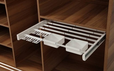 Oslo Ceviz Sürgülü Gardrop