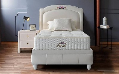 Florist Lilly Yatak Seti Baza + Başlık + Yatak