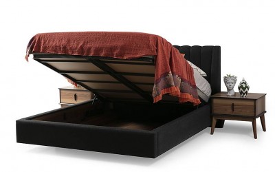 Oslo Ceviz Bazalı Yatak Odası