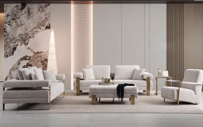 Deep Living Koltuk Takımı - Gold