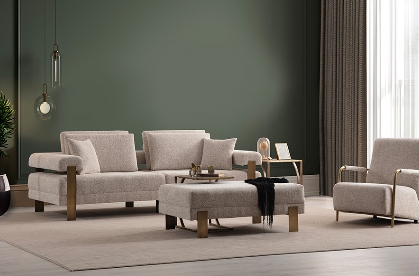 Deep Living Koltuk Takımı - Gold