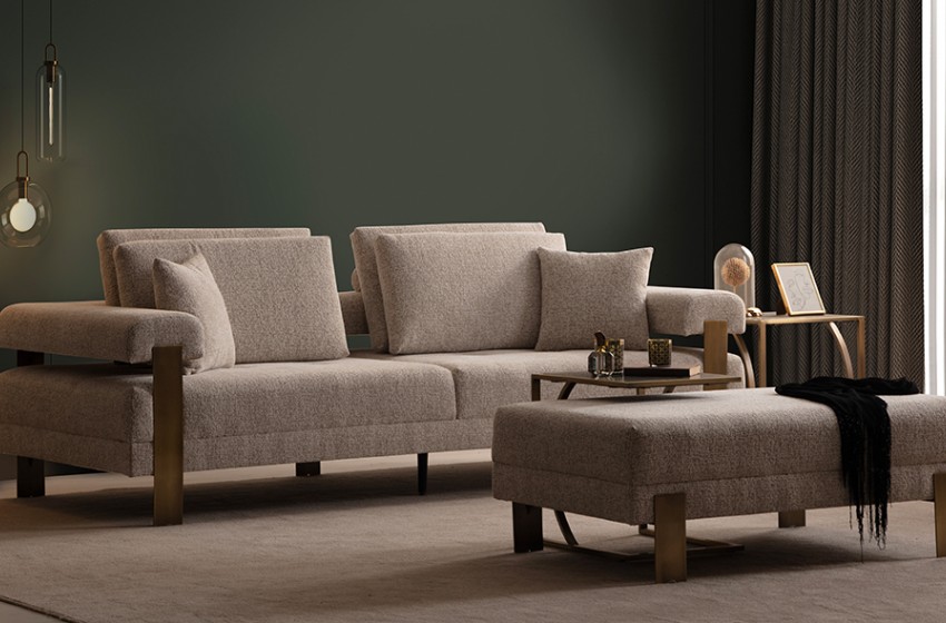 Deep Living Koltuk Takımı - Gold