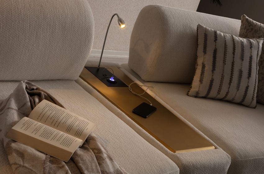 İlyora Kanepe - İç Sehpalı - Antik Gold