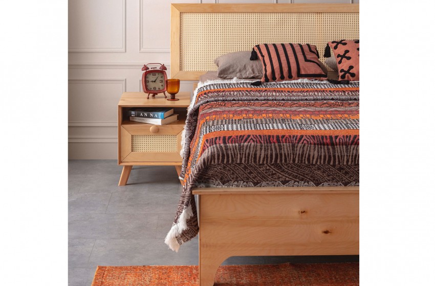 Valeria Bazalı Yatak Odası - Meşe