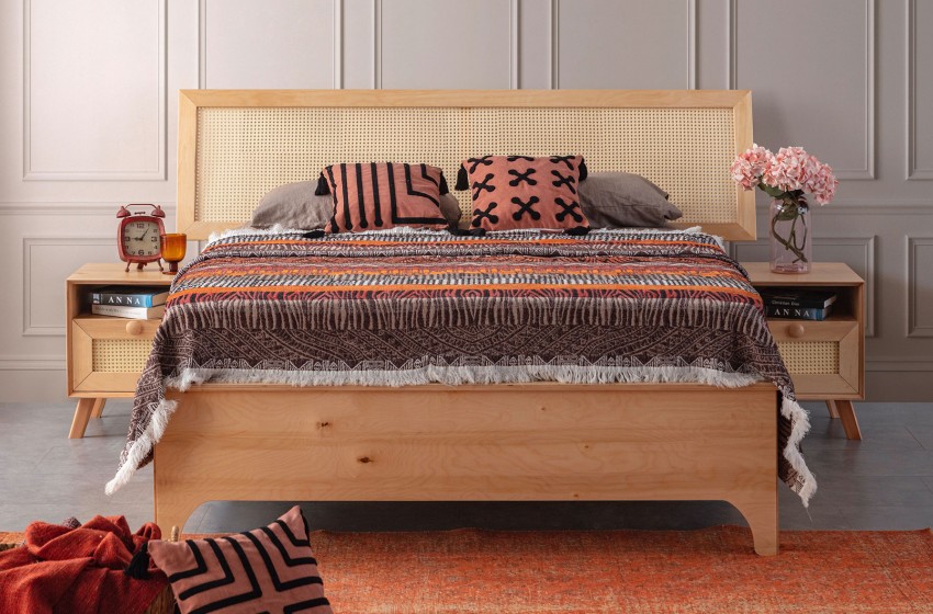 Valeria Bazalı Yatak Odası - Meşe