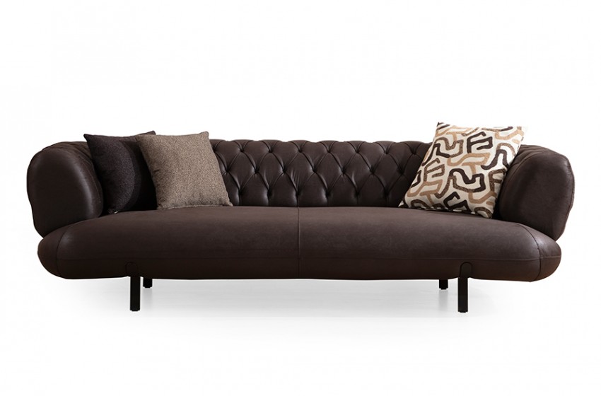 Manetti Kanepe - Koyu Kahverengi