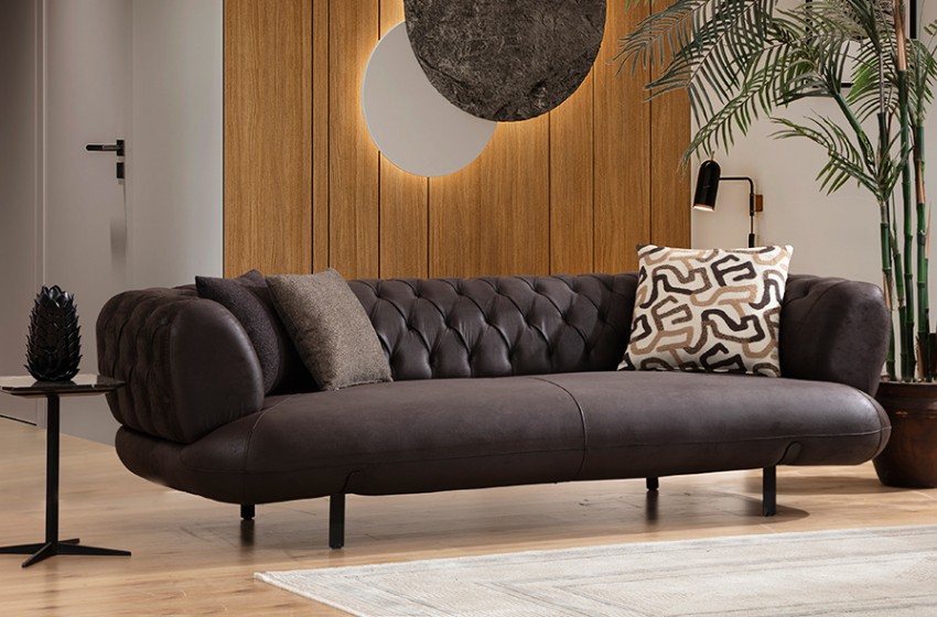 Manetti Kanepe - Koyu Kahverengi