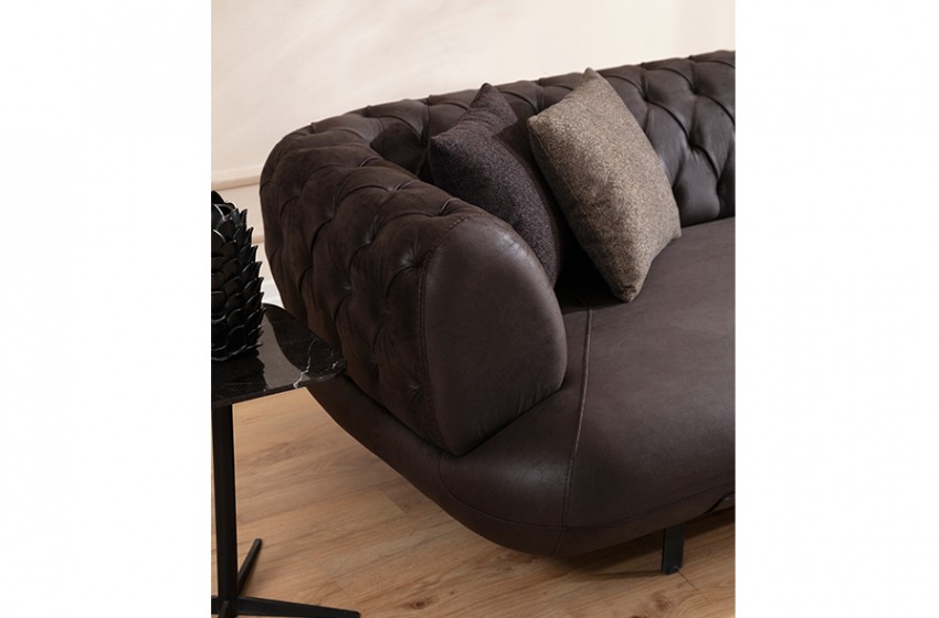 Manetti Kanepe - Koyu Kahverengi