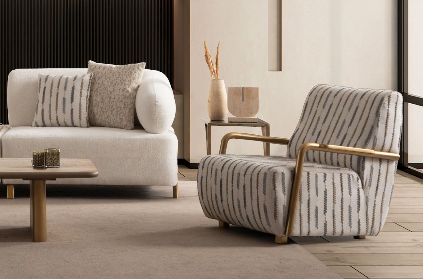 İlyora Koltuk Takımı - Antik Gold