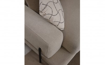 Eos Üçlü Kanepe - Siyah