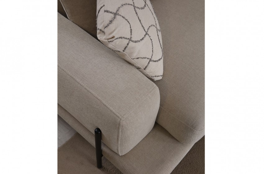 Eos Üçlü Kanepe - Siyah