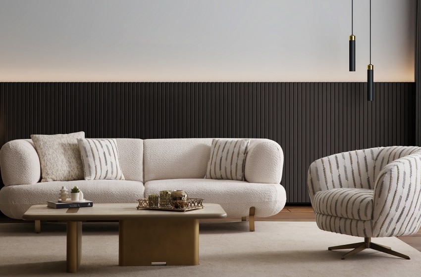 Manetti Koltuk Takımı - Antik Gold