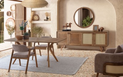 Valeria Yemek Odası - Ceviz