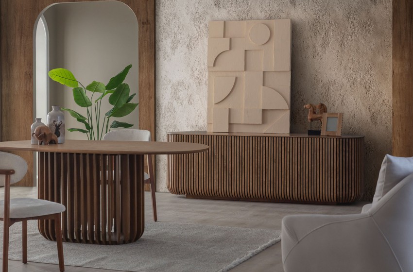 Fold Yemek Odası - Ceviz