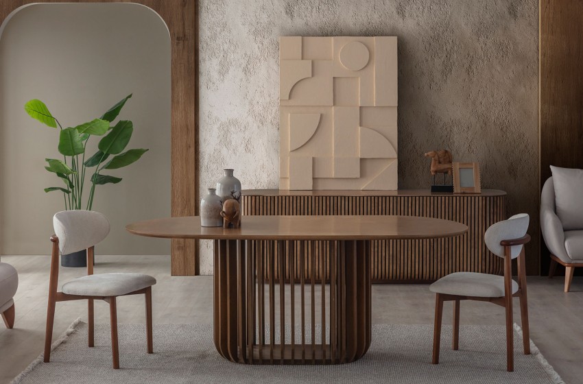 Fold Yemek Odası - Ceviz