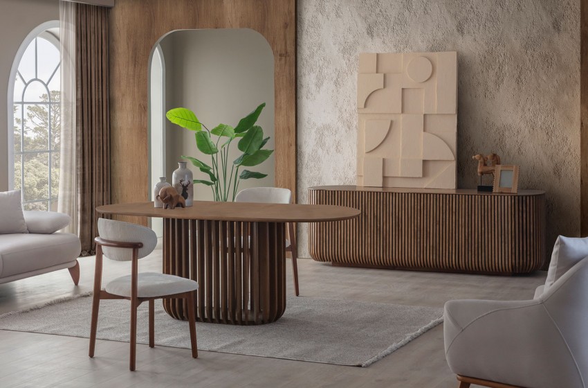 Fold Yemek Odası - Ceviz