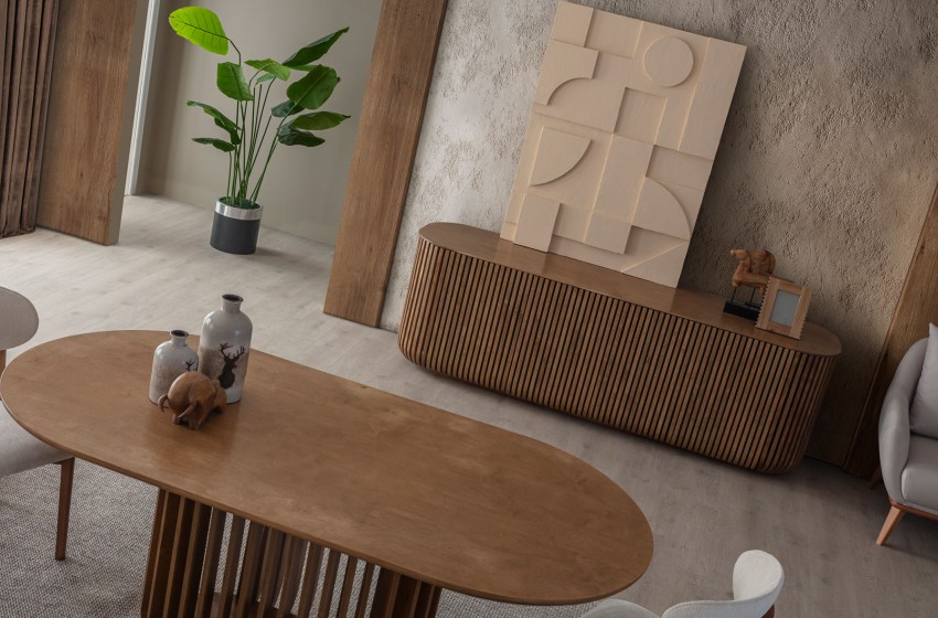 Fold Yemek Odası - Ceviz