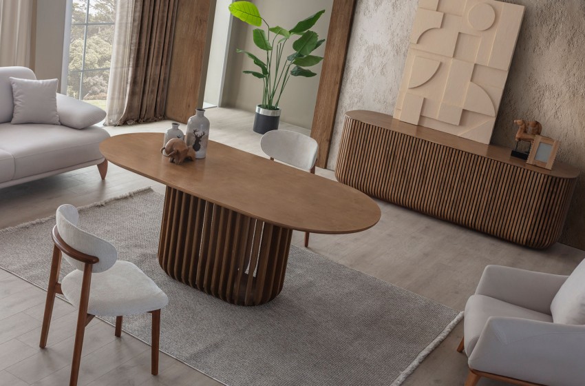 Fold Yemek Odası - Ceviz