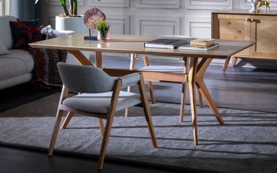 Valeria Yemek Masası Takımı - Meşe