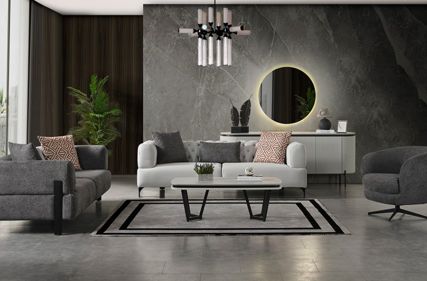 Cratos Yeni Gri Koltuk Takımı