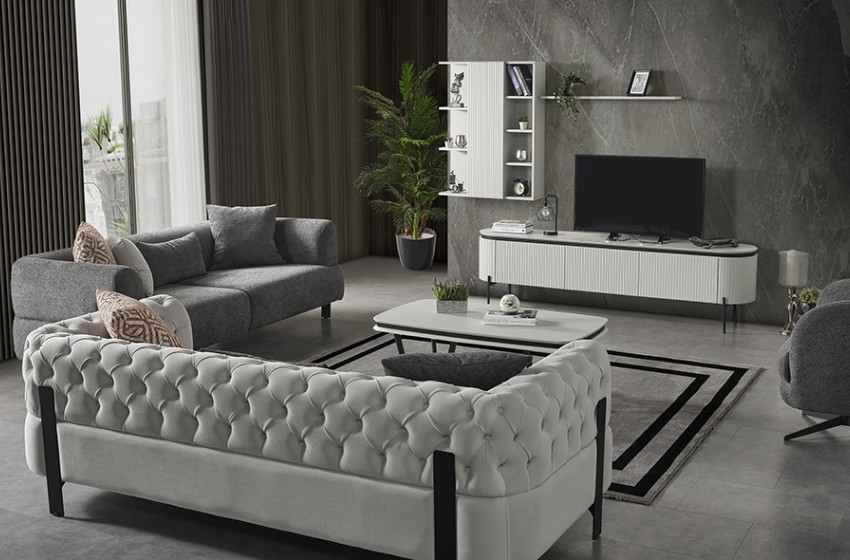 Cratos Yeni Gri Koltuk Takımı