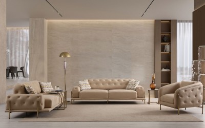 Eos Koltuk Takımı - Yataklı Antik