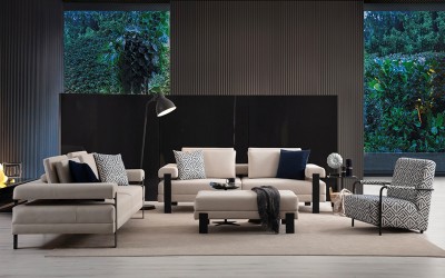 Deep Lıvıng Koltuk Takımı - Siyah - Nubuk