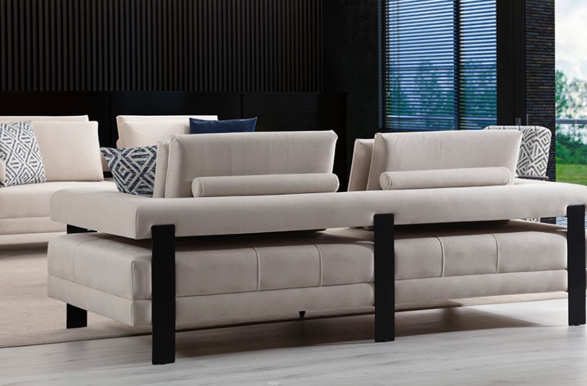 Deep Lıvıng Koltuk Takımı - Siyah - Nubuk