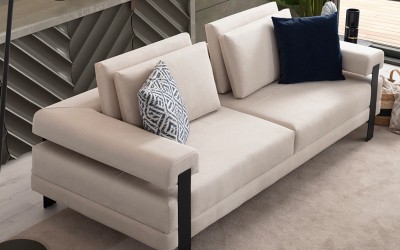 Deep Lıvıng Koltuk Takımı - Siyah - Nubuk